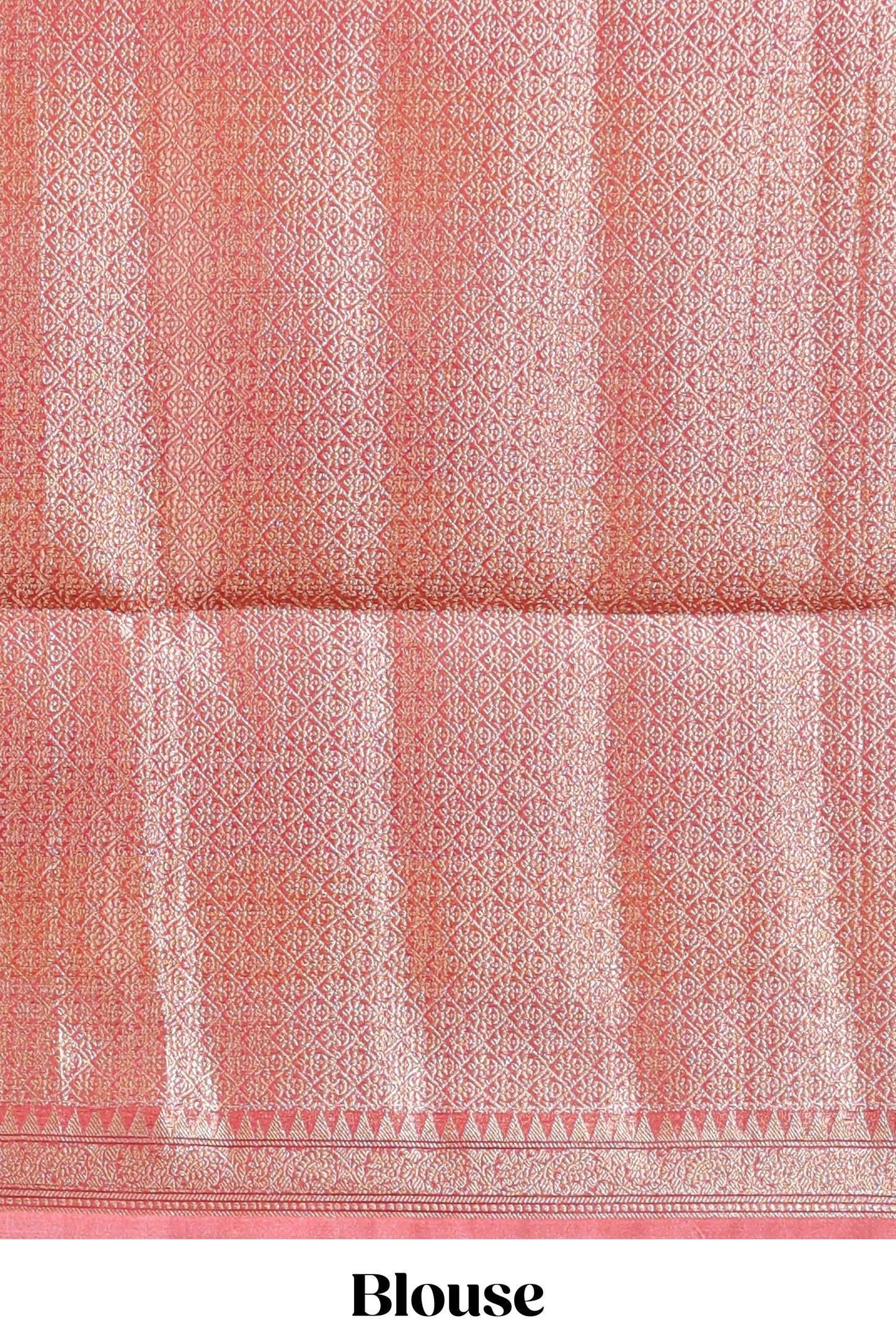 Multi color checked zari motifs design semi tussar saree with self border and matching blouse