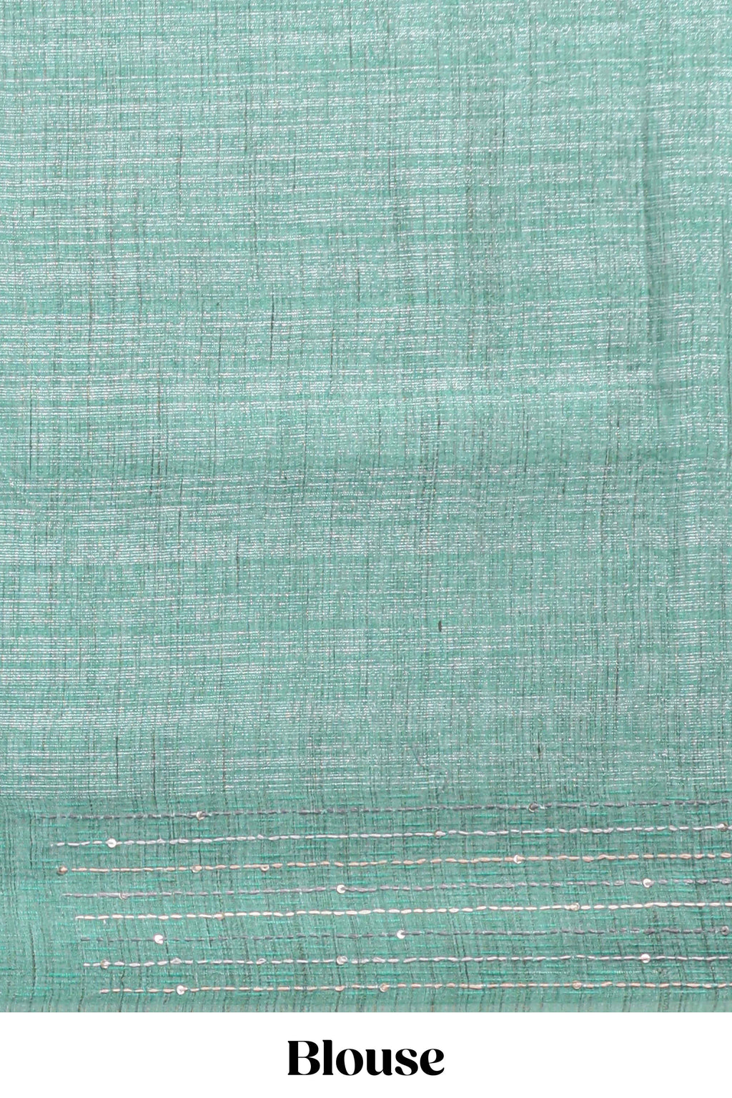 Grey floral design semi tussar saree with contrast green border and printed pallu