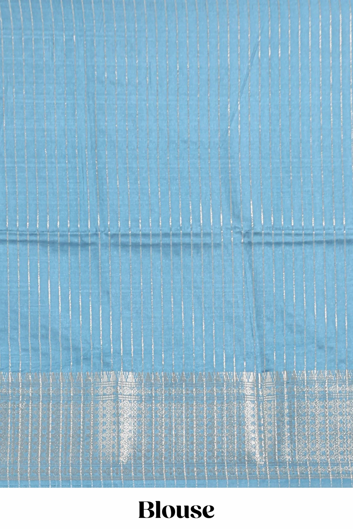 Blue colour story book  printed  semi tussar saree with zari border and zari weaving blouse