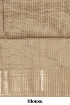 Mustard yellow colour story book  printed  semi tussar saree with zari border and zari weaving blouse