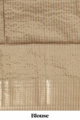 Mustard yellow colour story bookprintedsemi tussar saree with zari border and zari weaving blouse