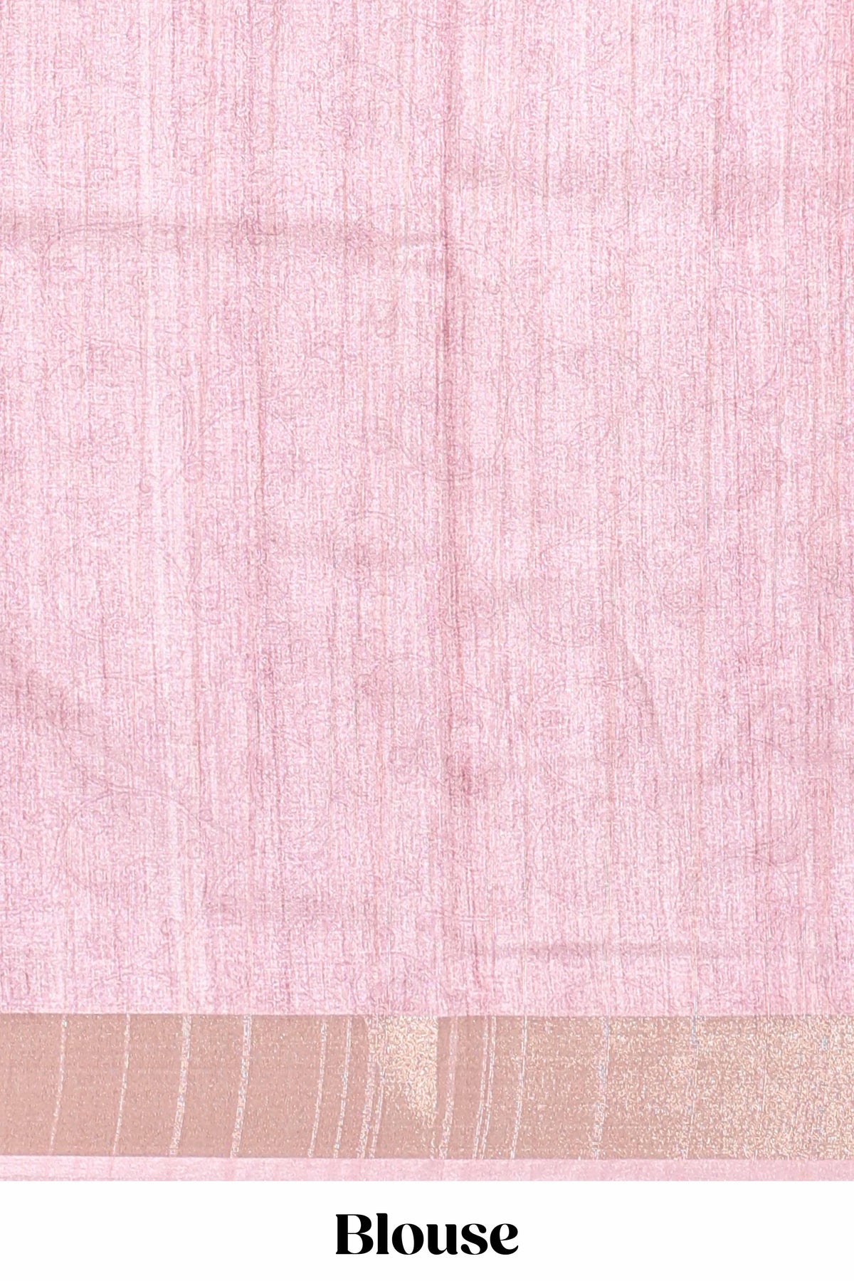 Pink colour kalamakri art  tussar saree  with floral creeper prints zari border and kalamkari motif print pallu
