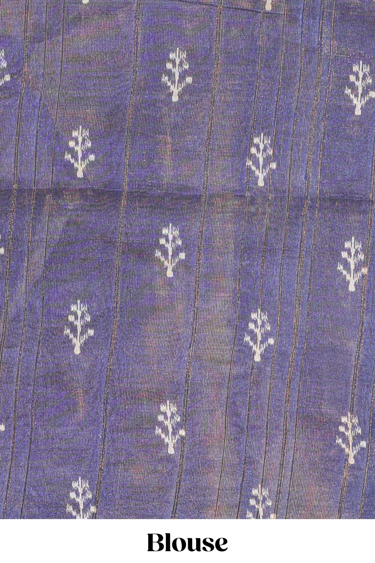 Beige colour semi tussar saree with temple border and tissue blouse
