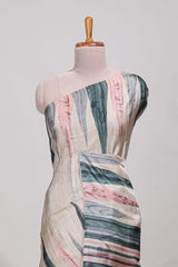 Bottle green ikkat print tussar saree pastel multi coloured ikkat patterns with matching blouse with matching pallu