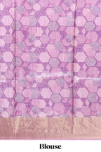 Green geometrical tussar silk saree multi coloured honeycomb geomatric  patterns ,  rich matching pallu along with tussles