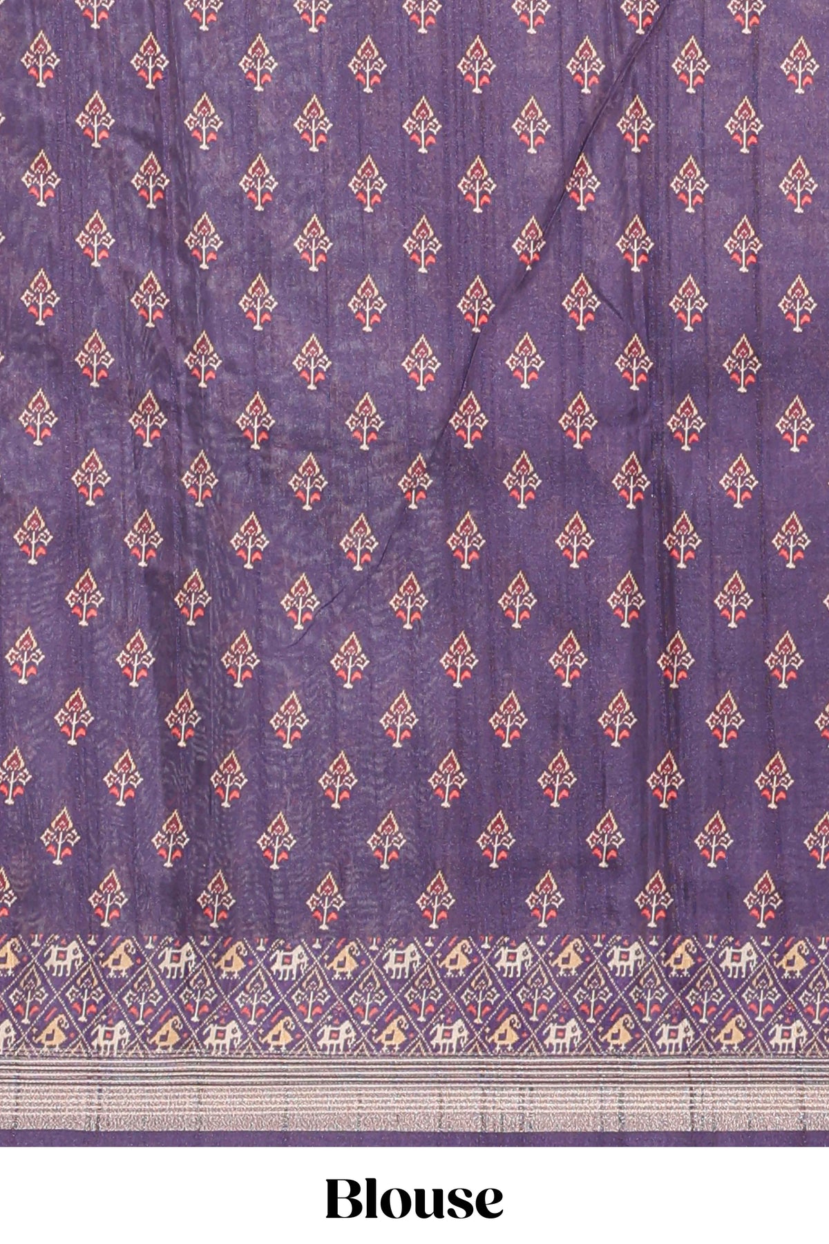 Violet  patola and pichwai tussar saree zari border  geomatric  matching pallu along with tussels