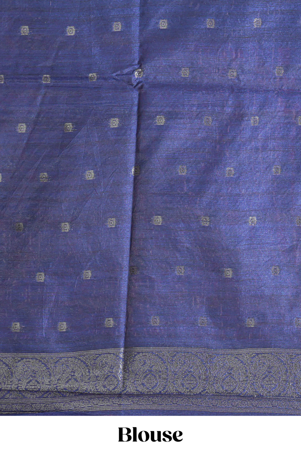 Borderless pink round butta art tussar saree with contrast pallu and blouse