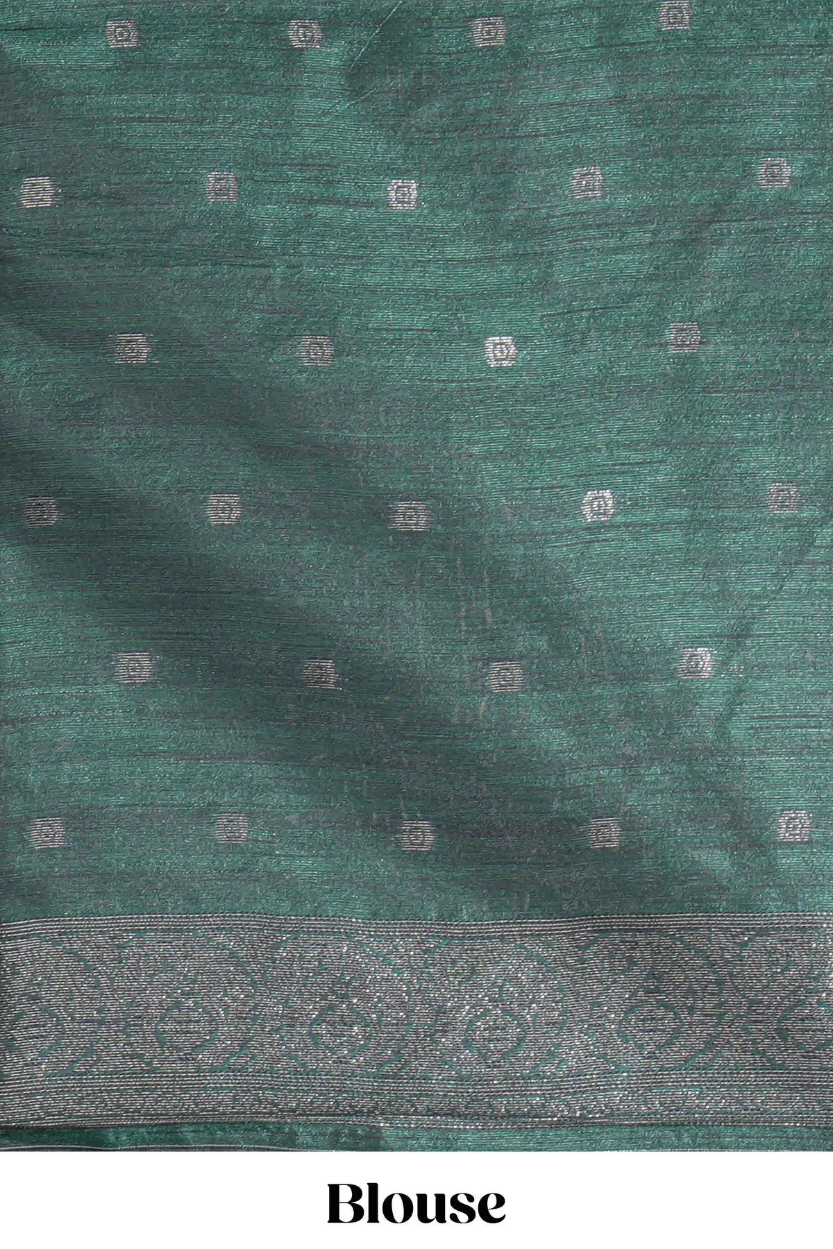 Borderless maroon round butta art tussar saree with contrast pallu and blouse