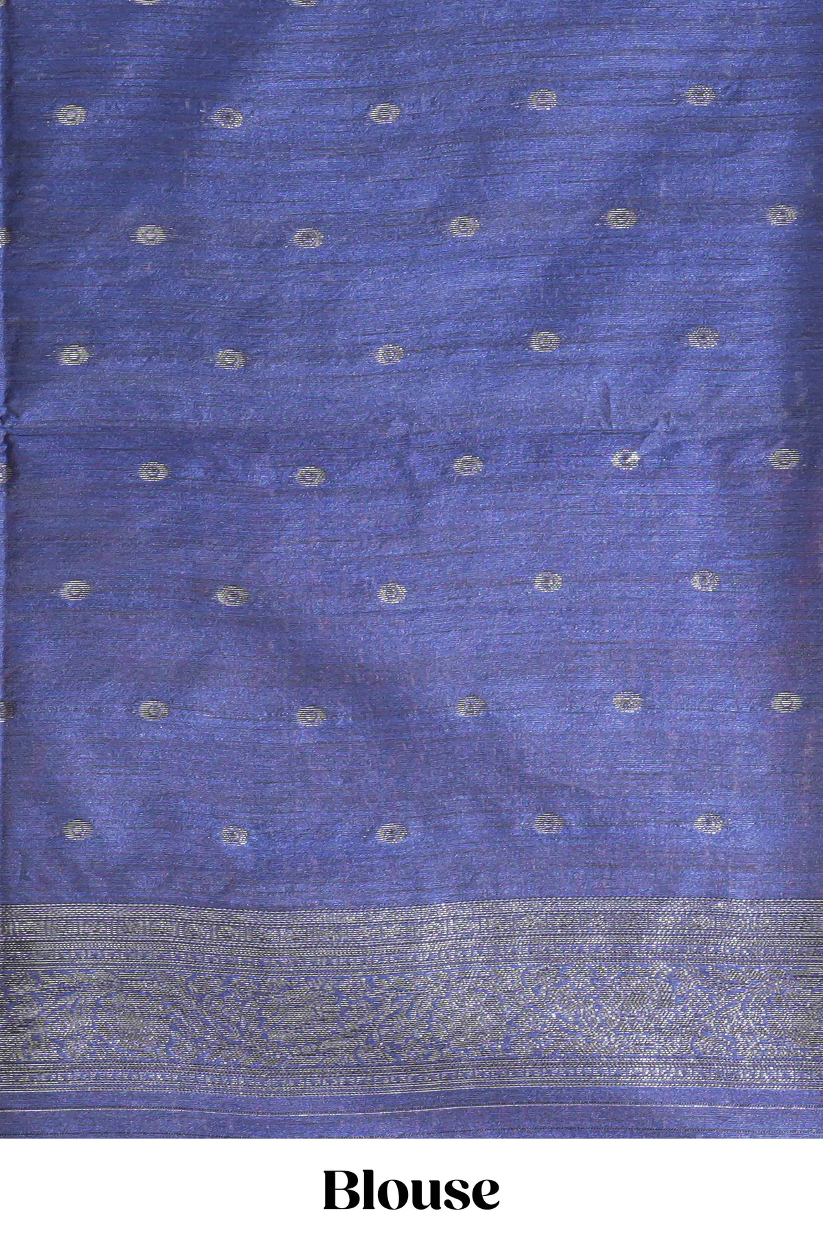 Borderless pink round butta art tussar saree with contrast pallu and blouse