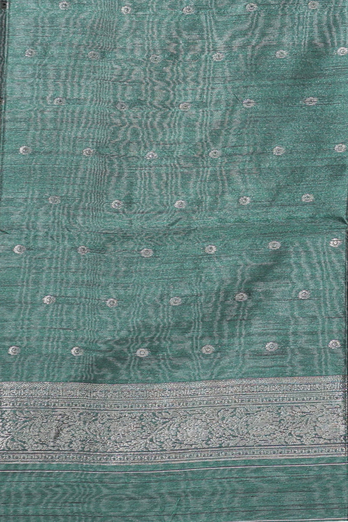 Borderless floral design mustard art tussar saree with contrast pallu and silver motifs blouse