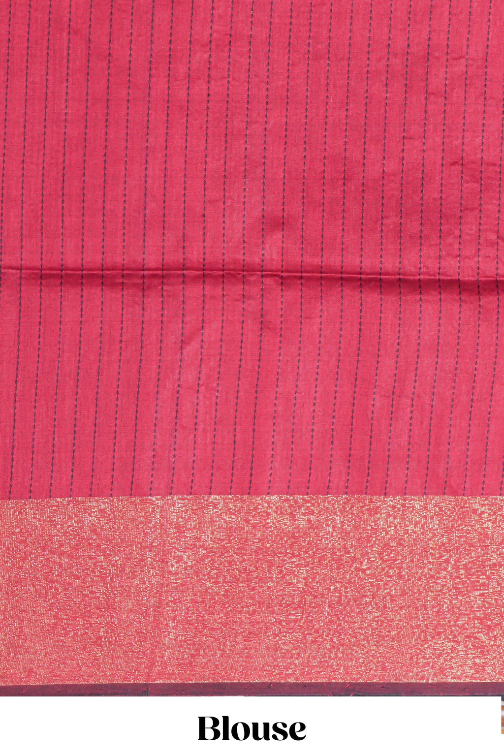 Black Unique Design Art Tussar Saree with Contrast Border Contrast and Blouse