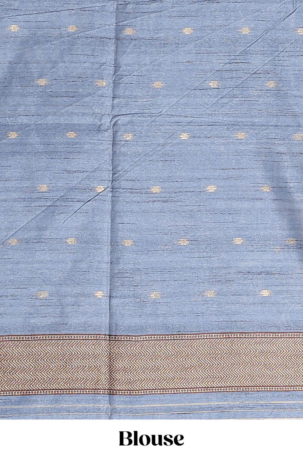 Borderless cream ivory circular floral wreath motifs tussar saree with dense floral vine pallu and contrast blouse