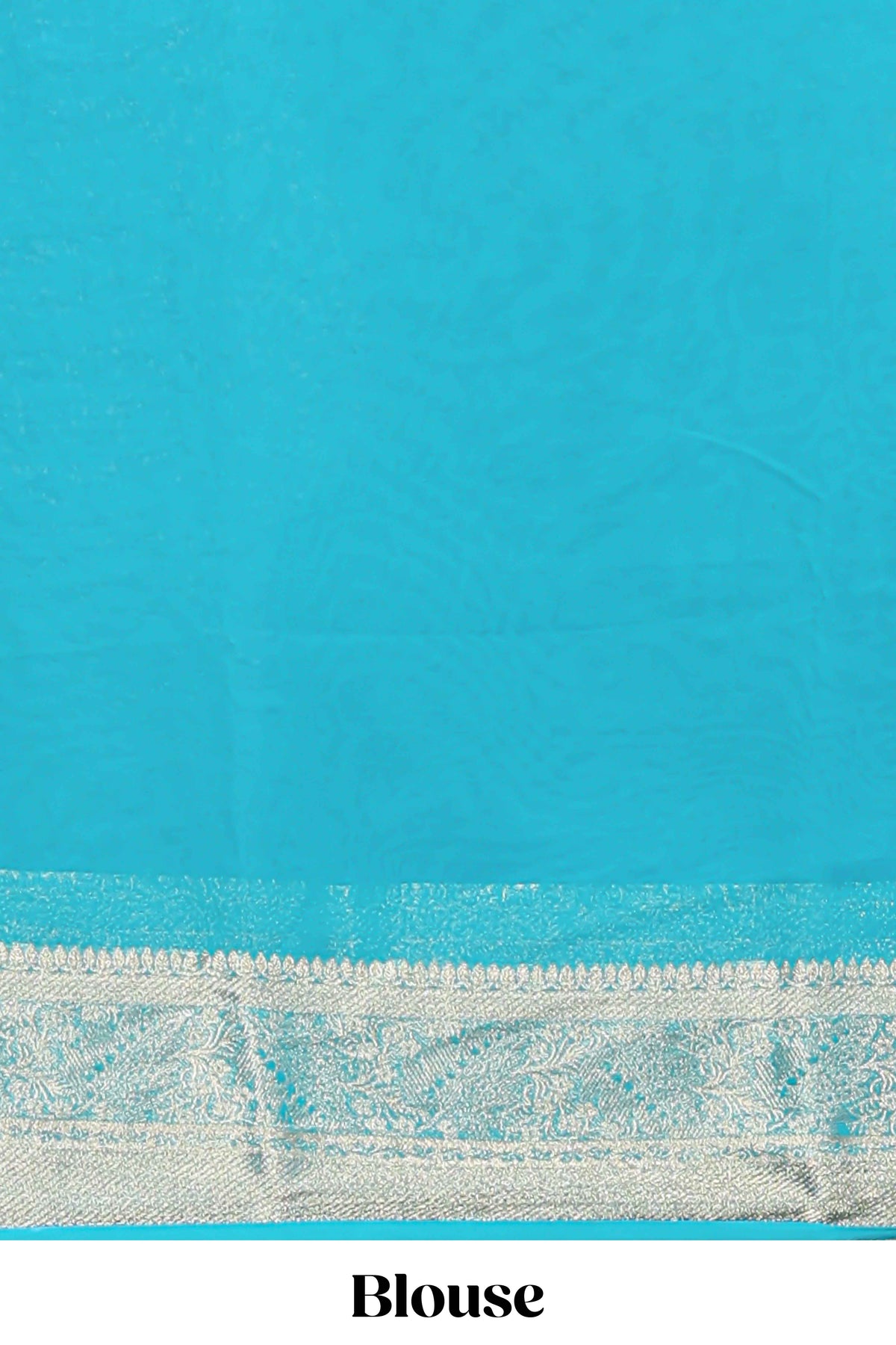 Purple floral zari motifs viscose georgette saree with contrast zari border and blouse