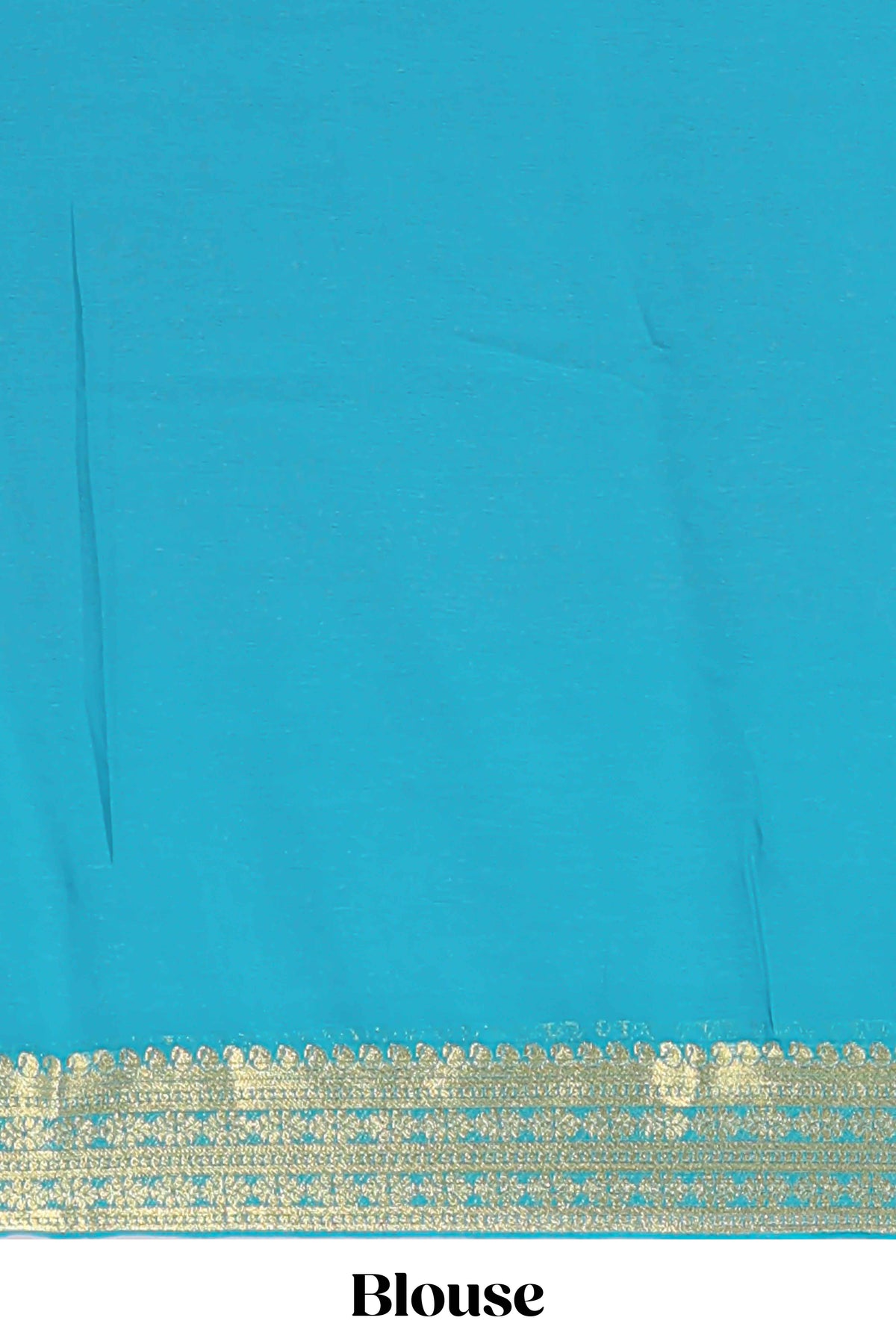 Pink floral zari motifs viscose georgette saree with contrast checked zari border and blouse