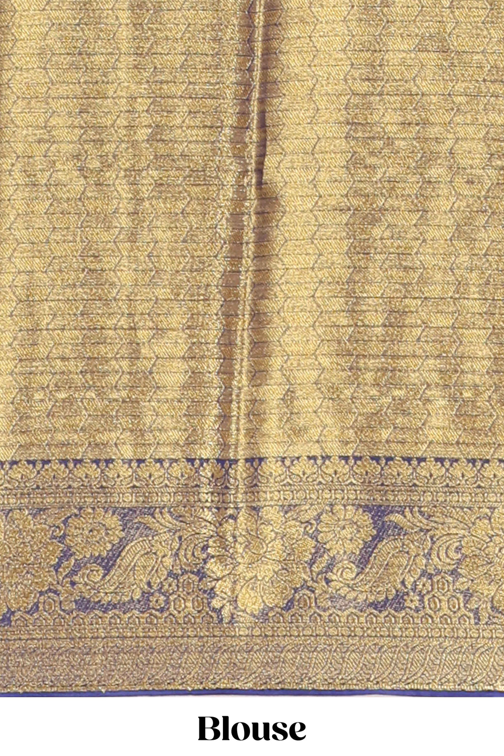 Pink floral vine design viscose georgette saree with contrast checked zari border and blouse