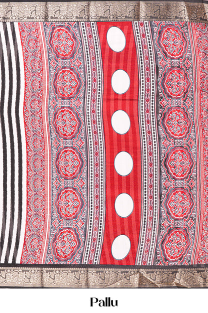 Ajrakh blouse pairing