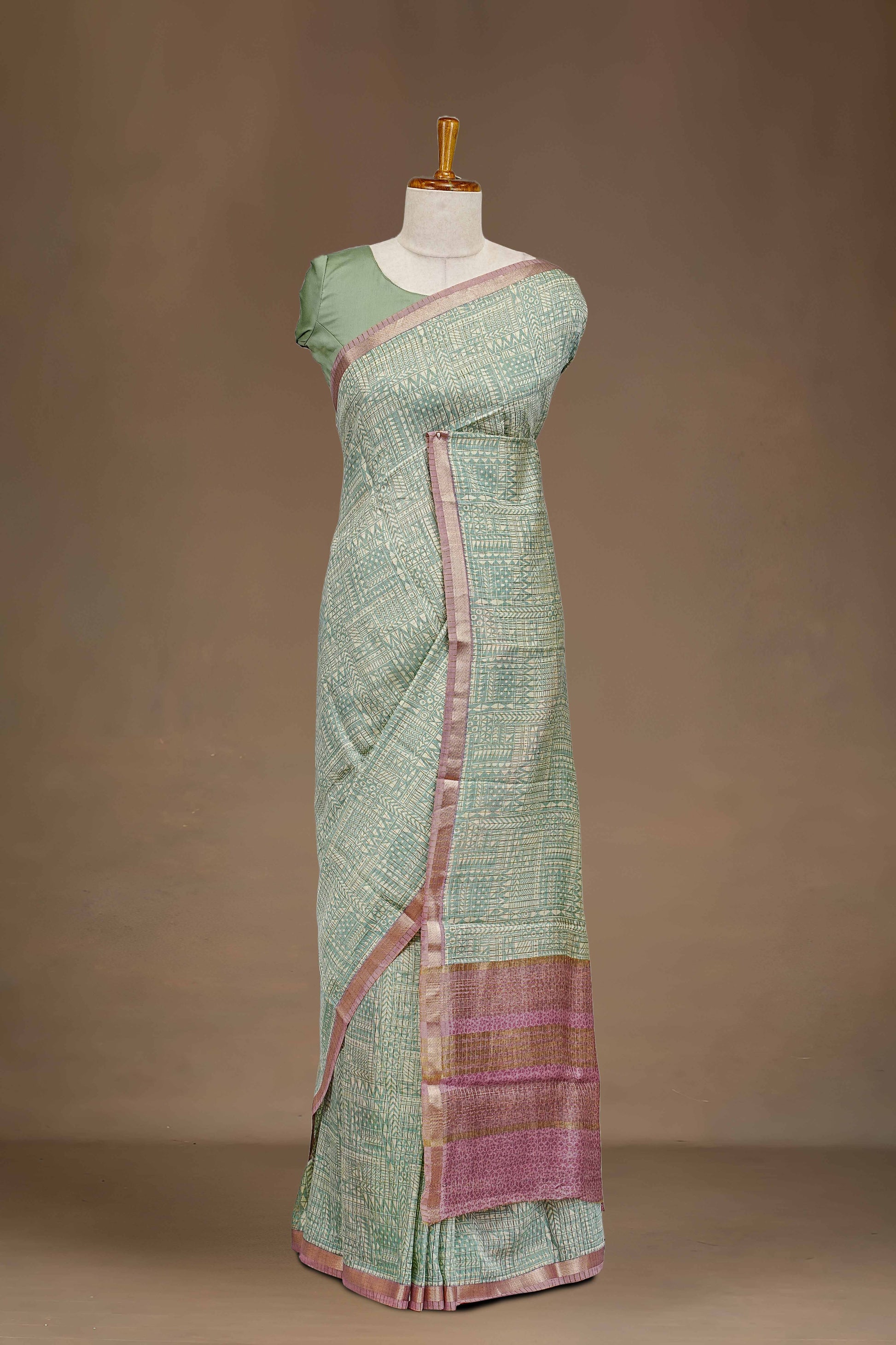  All over traditional Printed Sarees