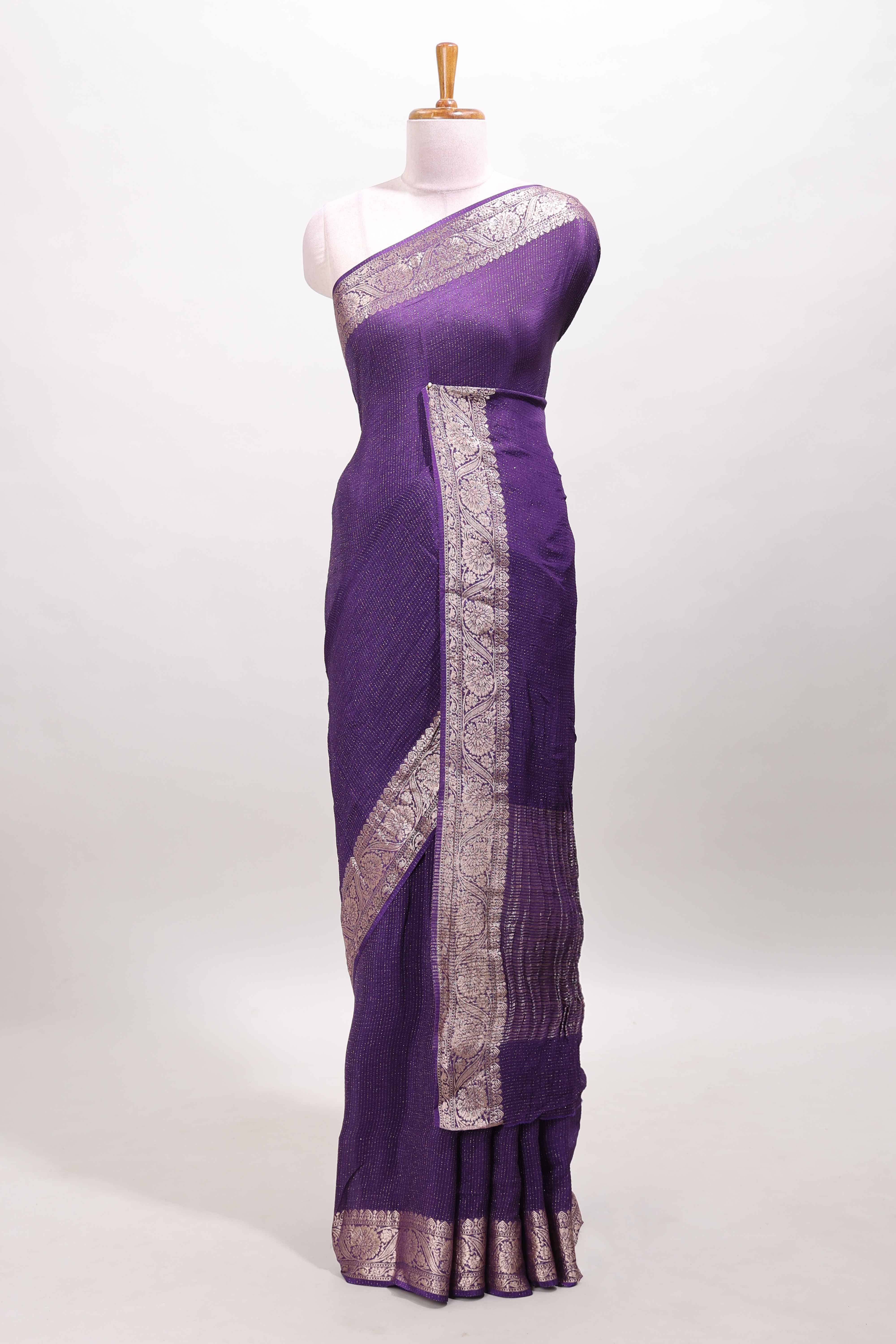  All over zari weaving 