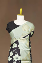 Allover floral design saree