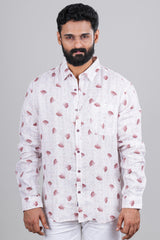 Allover print casual shirt