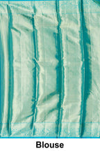 
Aqua zari tissue silk saree

