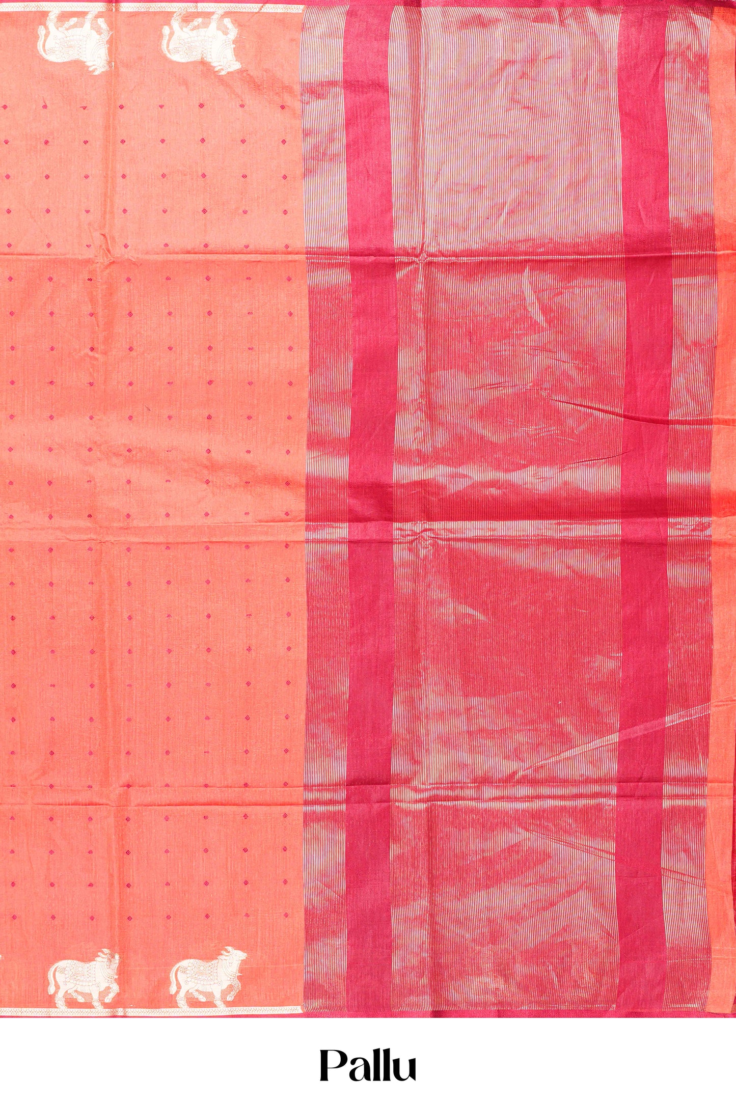  Art tussar weave with Contrast blouse pairing