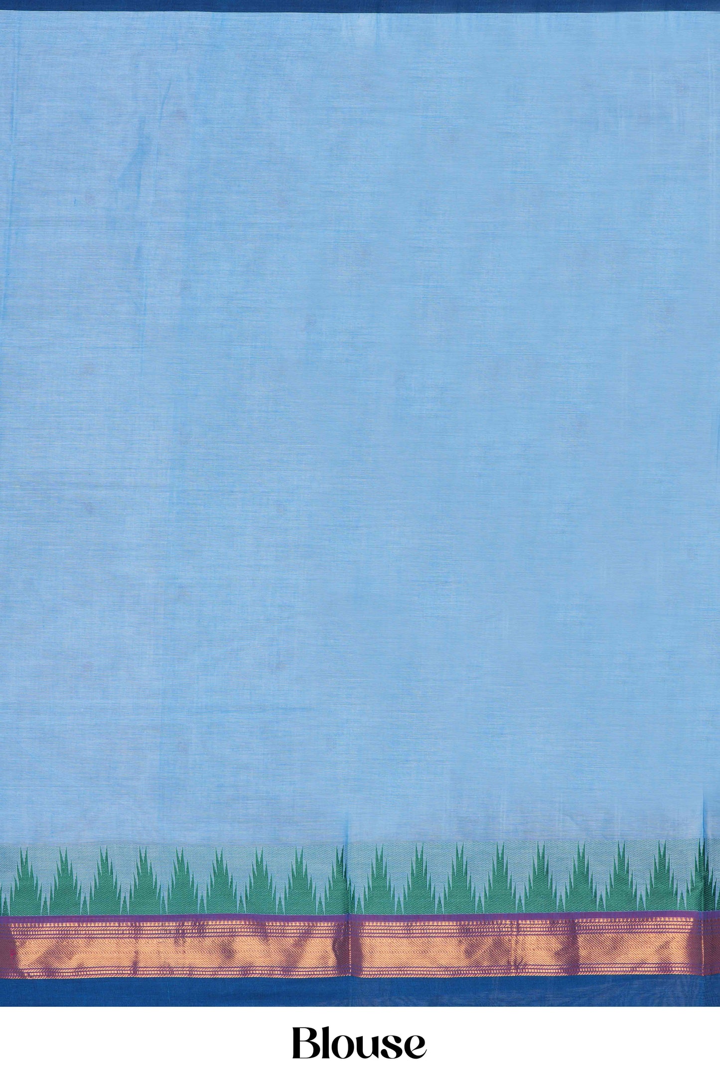 Baby blue thread butta cotton saree