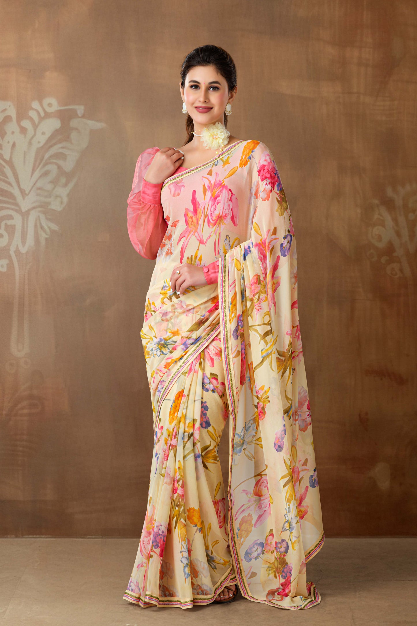 Baby yellow georgette 