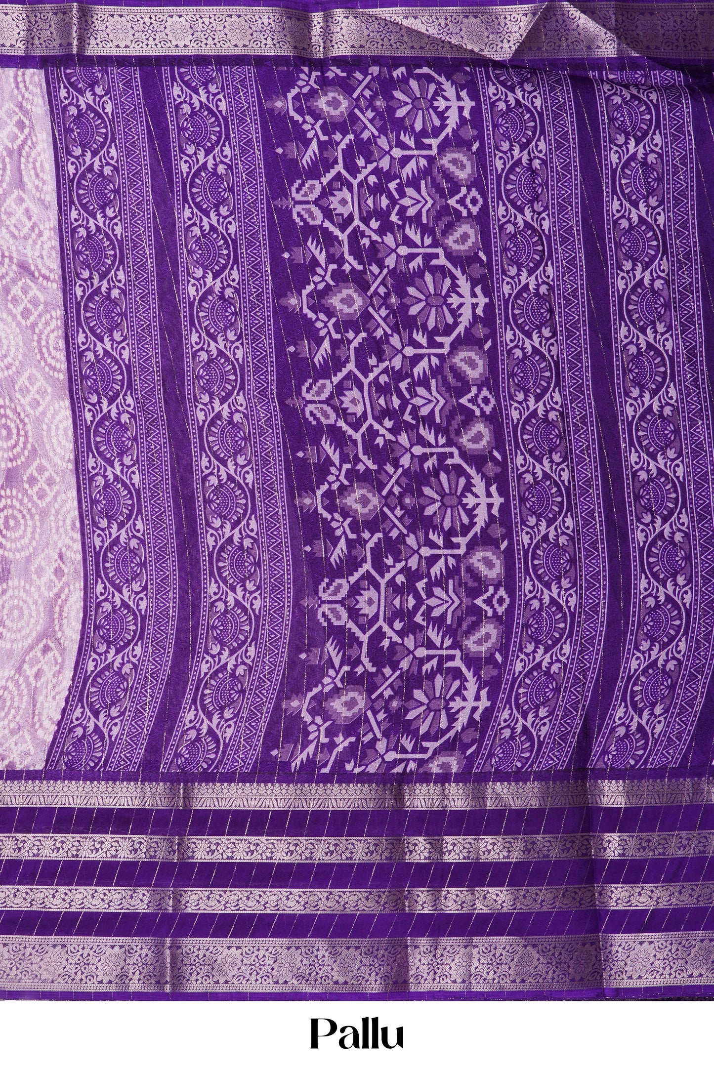  Bandhani Lavender print detail 