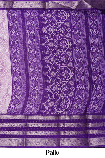 Bandhani Lavender print detail 