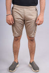 Beige cargo pocket shorts