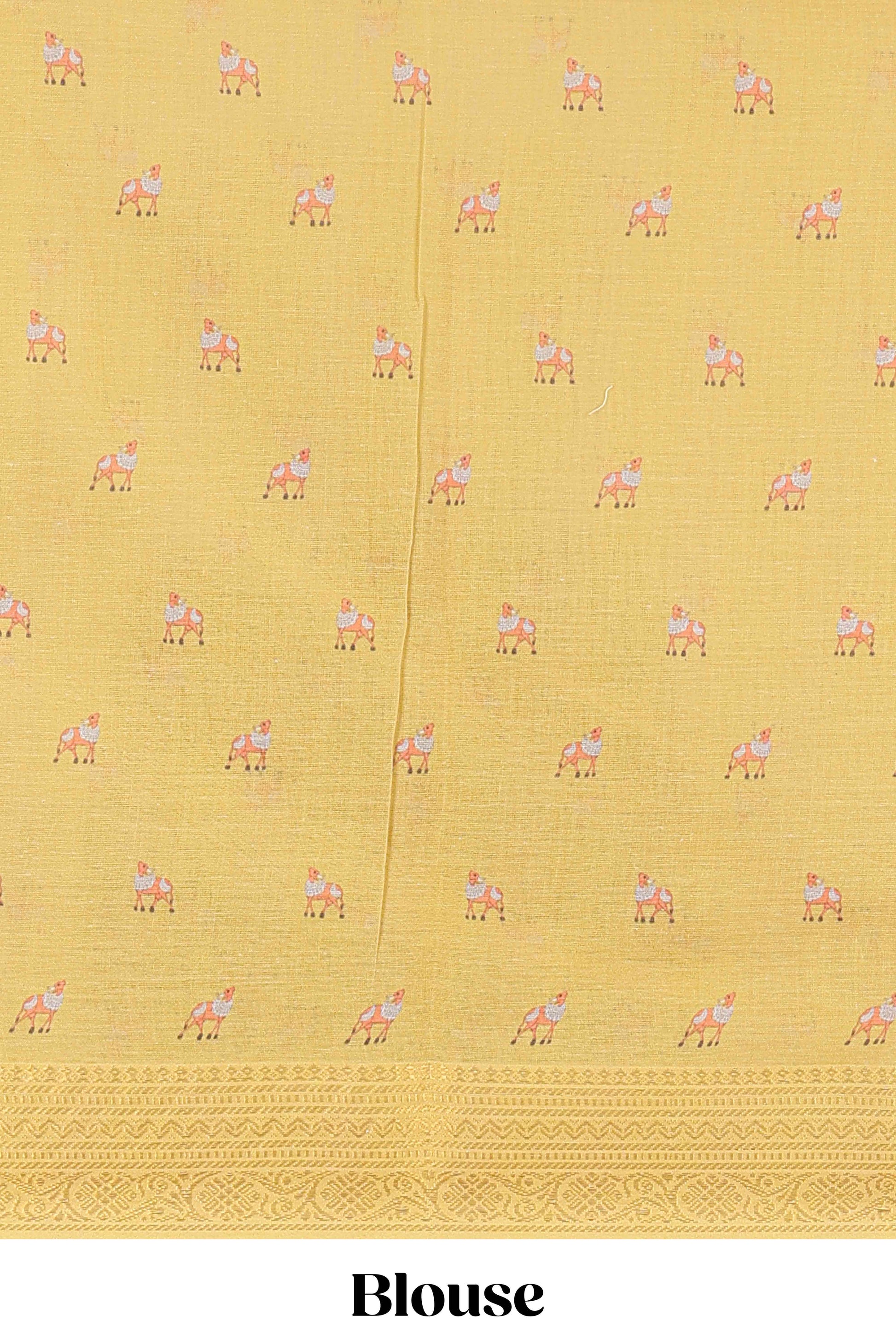 Beige casual Chirala cotton saree