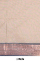  Beige chettinad cotton saree
