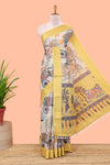 Beige floral print Chirala cotton saree