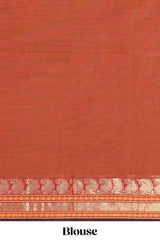 Beige matching blouse saree