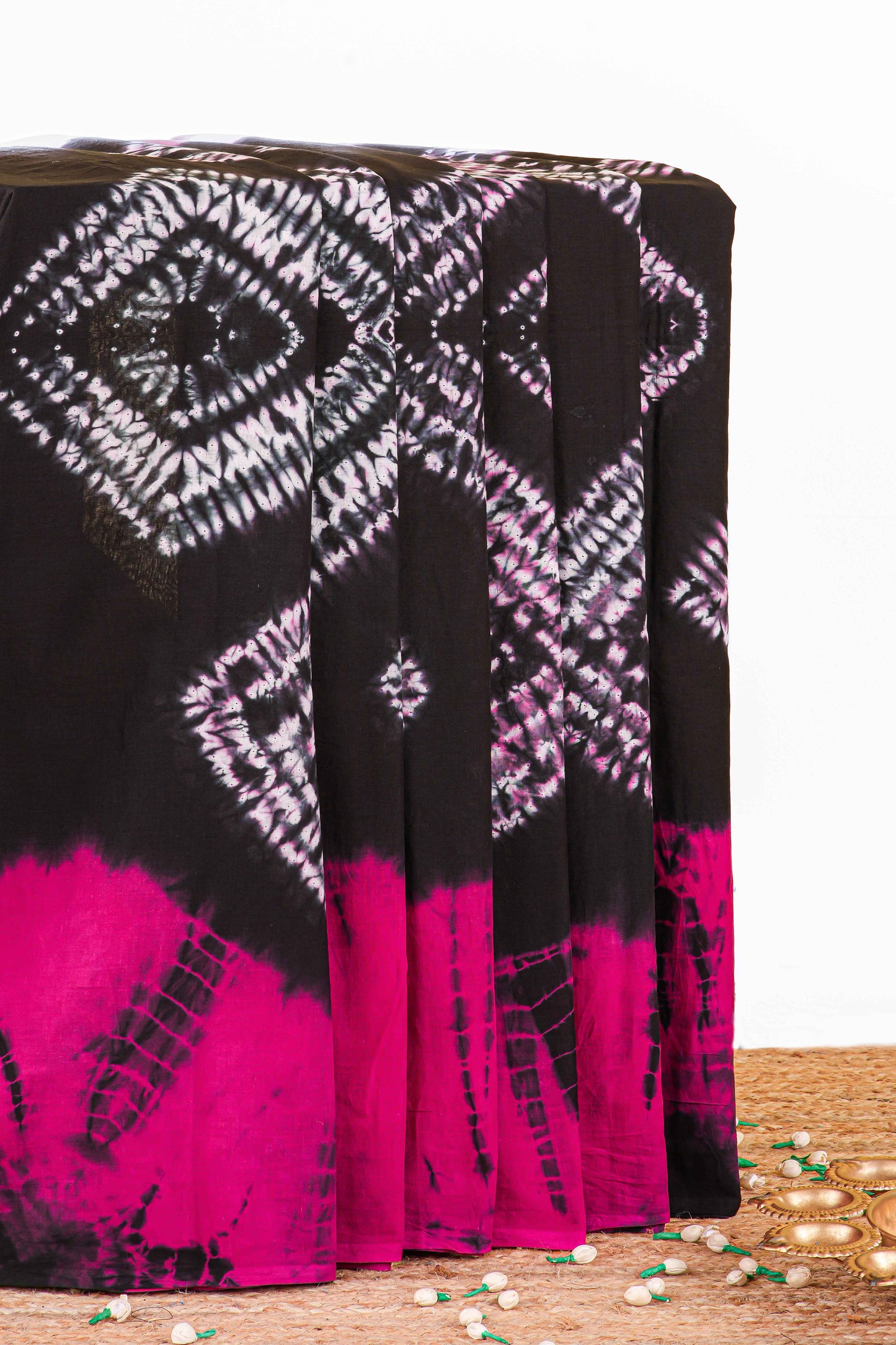 Black cotton saree design