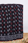 Black cotton saree style