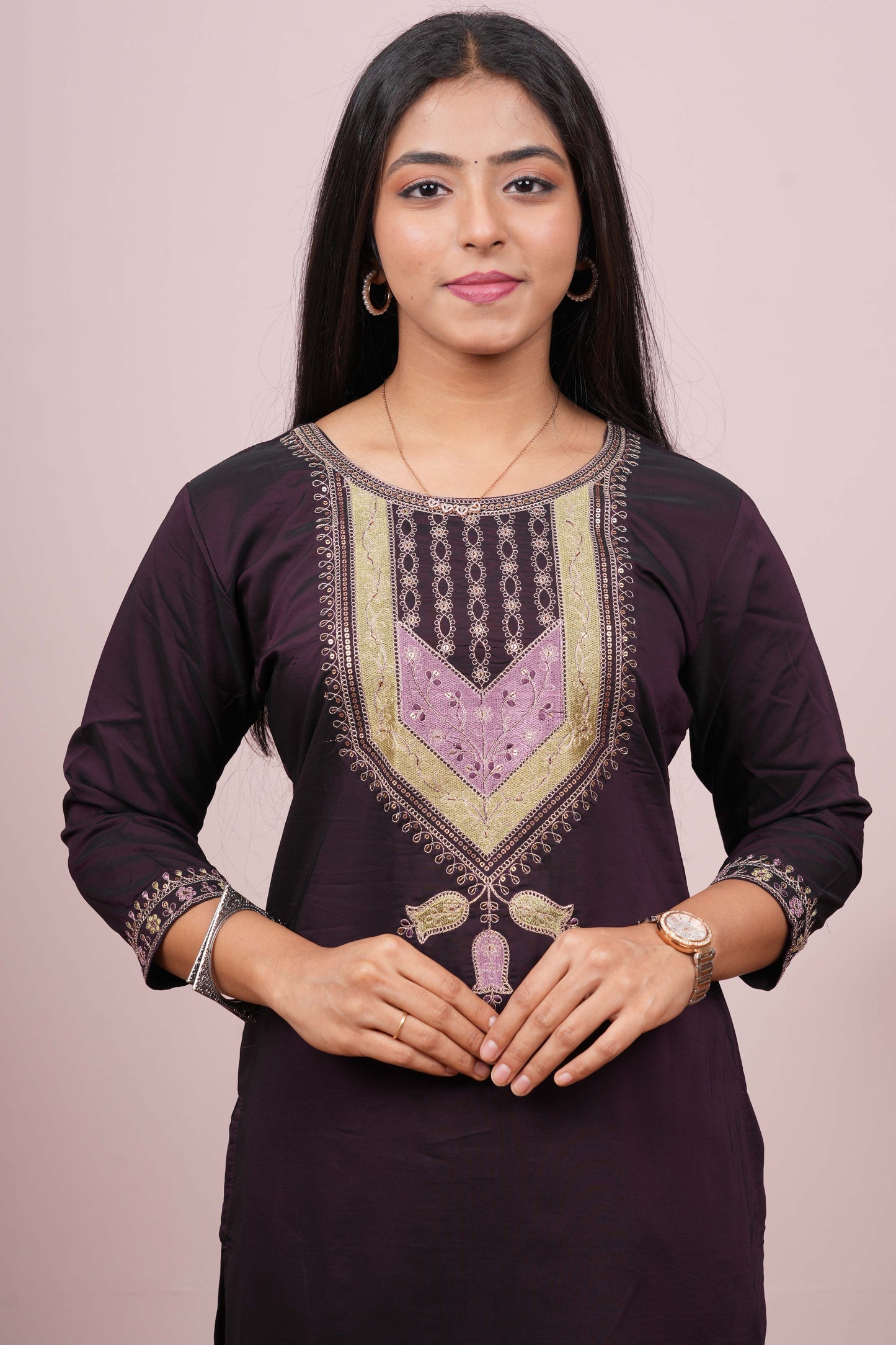Black ethnic salwar suit set