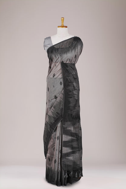Black khadi cotton texture