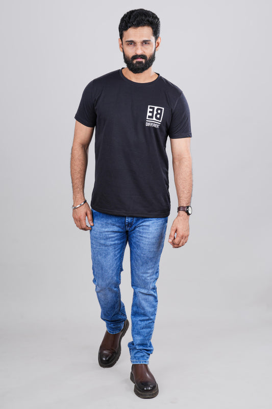 Black round neck tshirt