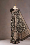 Black silk tussar texture
