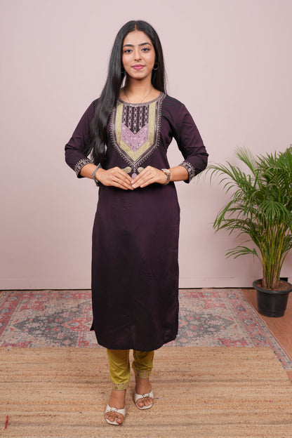 Black traditional chudidhar outfit