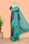 Black tussar silk texture