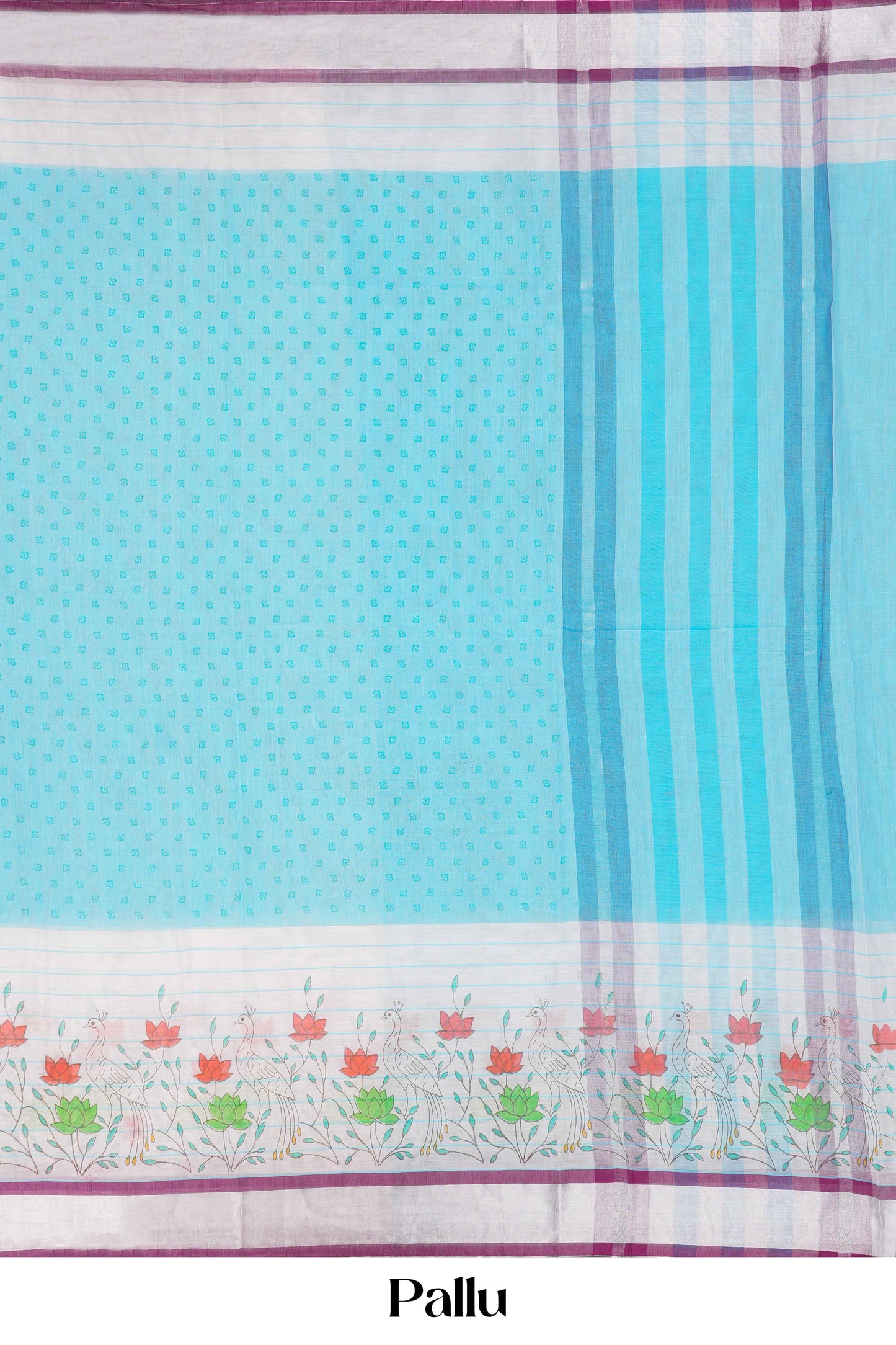 Blue Chirala cotton saree