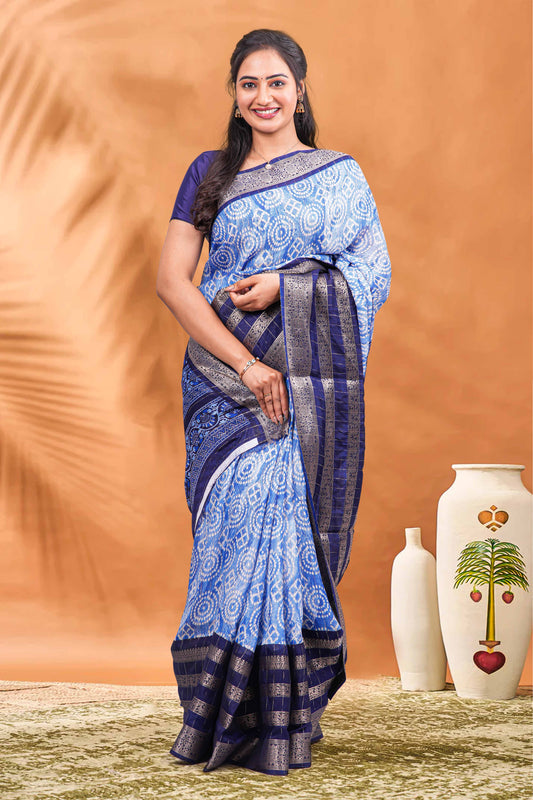 Blue Dola Silk