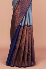 Blue Kanchipuram silk sarees