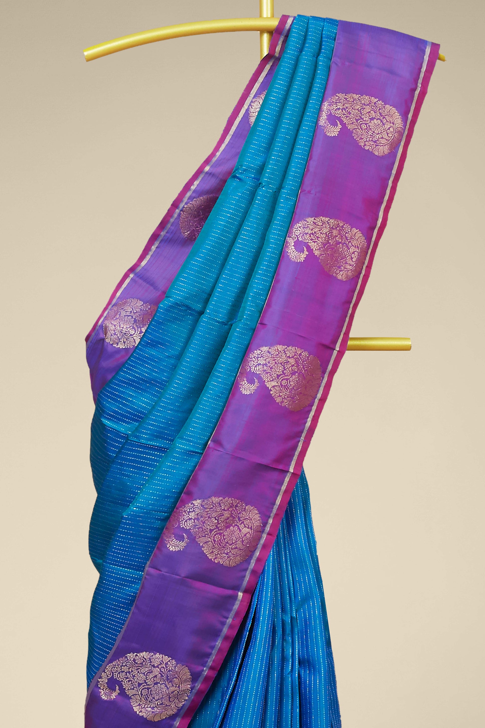 Blue Kanchipuram silks sarees
