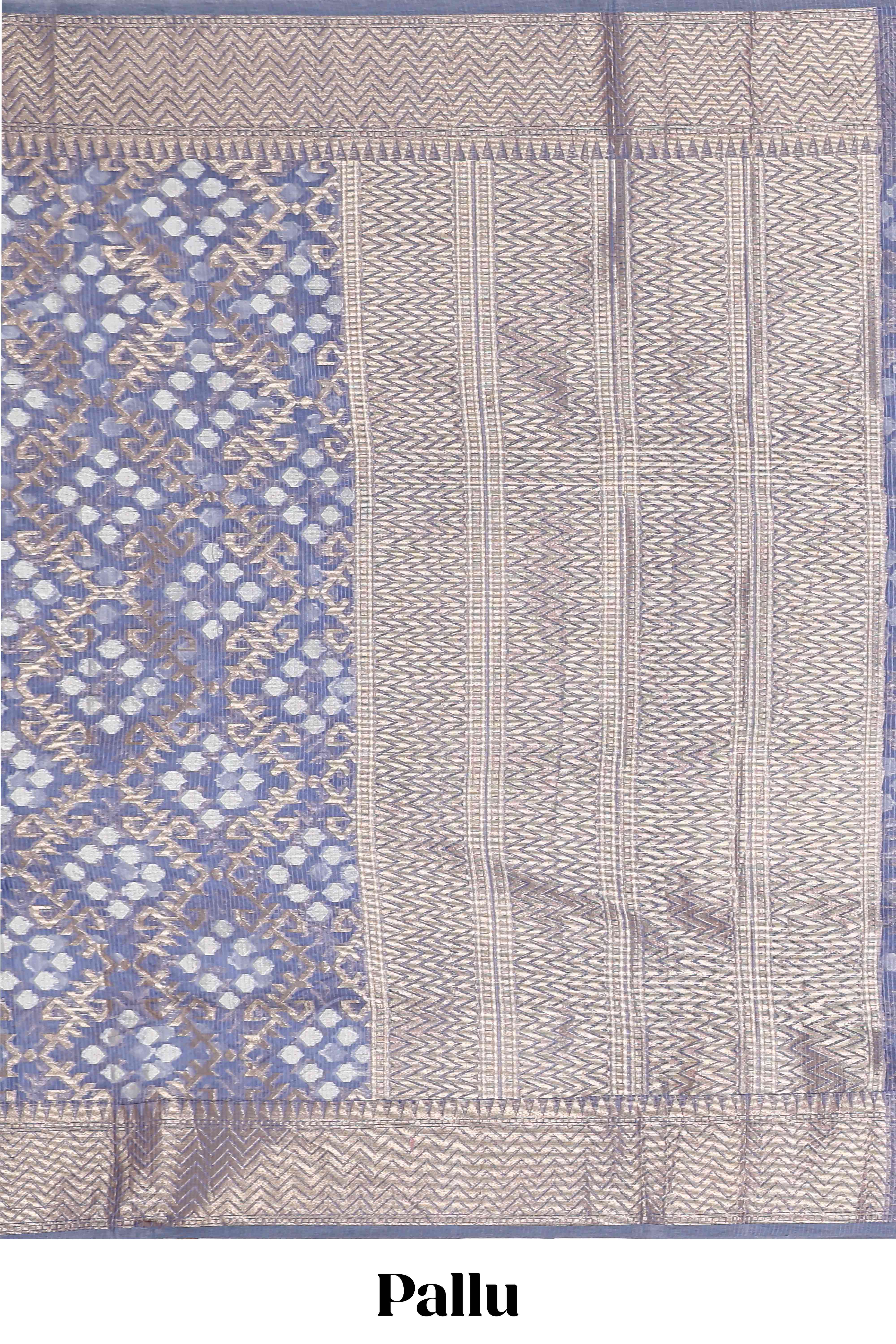  Blue Kota cotton saree
