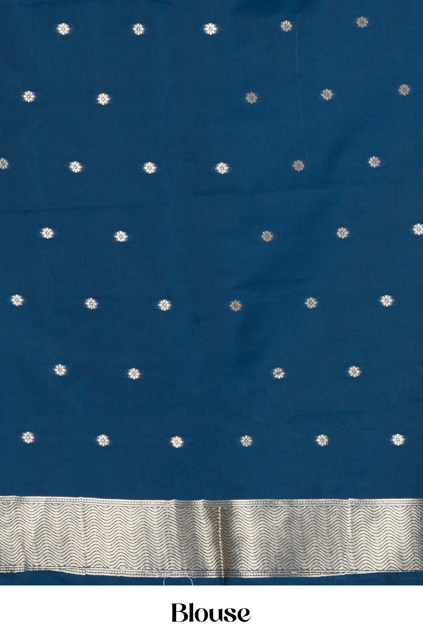 Blue art silk elegant weave saree