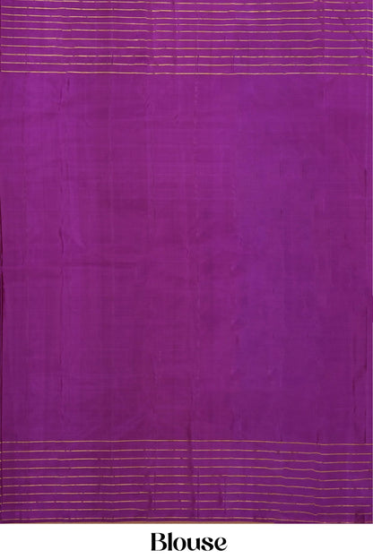 Blue bridal silk saree